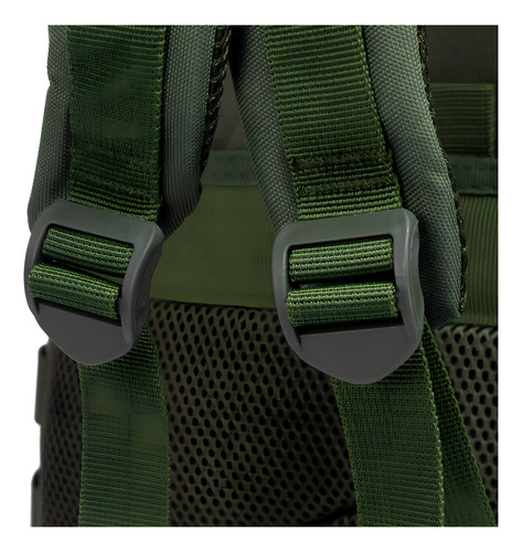 Mochila Tática Militar Impermeável Reforçada Grande Exercito Cor Verde-musgo