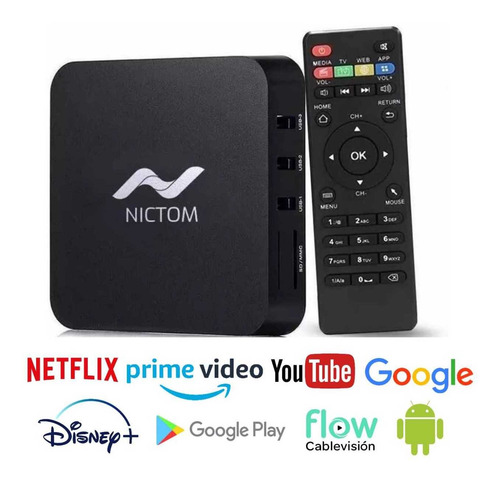 Tv Box Converti Led En Smart Android Disney+ Amazon Prime