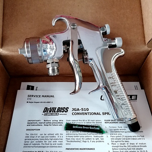 Pistola De Alta Producción Devilbiss Jga-510-704-e De 1.8 Mm