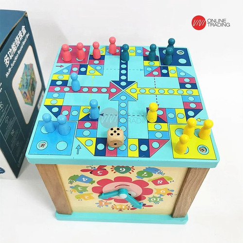 Imagen 6 de 6 de Cubo Didáctico Tipo Montessori Laberinto Reloj Juego Motriz