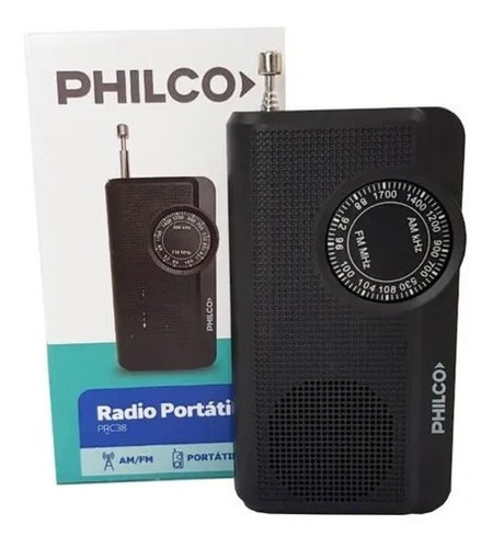 Imagen 3 de 6 de Radio Portatil Fm Am Dial Philco De Bolsillo Analogica