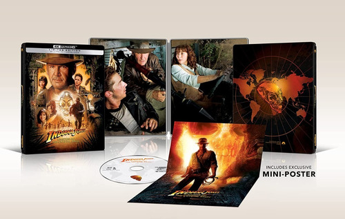 4k Uhd Blu-ray Indiana Jones 4 Kingdom Of Crystal Steelbook