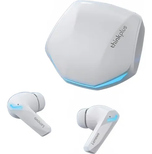 Fone De Ouvido Gamer Lenovo Gm2 Pro Bluetooth 5.3 Preto Cor Branc...