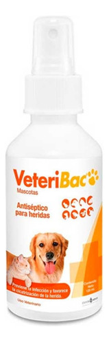  Veteribac Spray 120 Ml Antiséptico Herida No Arde Ni Irrita