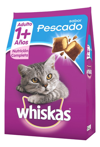 Imagen 1 de 1 de Alimento Whiskas 1+ Whiskas Gatos s para gato adulto sabor pescado en bolsa de 1kg