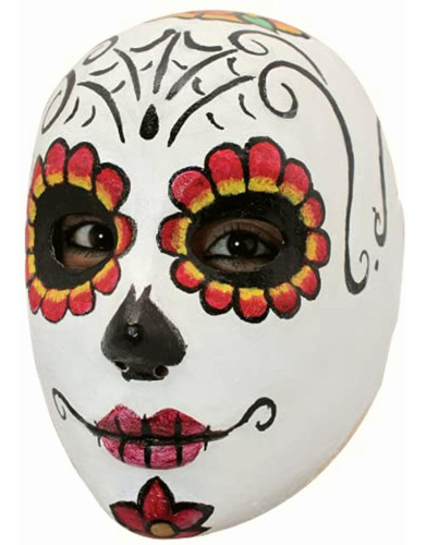 Máscara De Catrina Mexicana Colorida , Máscaras De