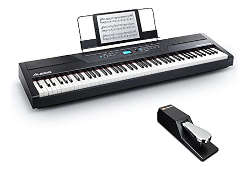 Paquete De Piano Digital: Teclado Eléctrico Con 88 Teclas Po