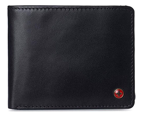 Alpine Swiss - Cartera Bifold Para Hombre De Piel