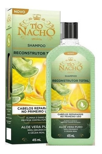 Shampoo Tío Nacho Reconstrutor Total 415ml Em Garrafa De 415g Com 1 Unidad