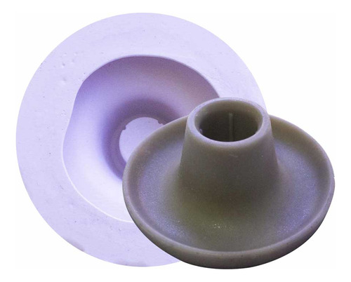 Forma De Silicone Suporte Para Velas Castiçal