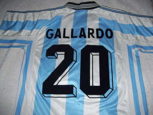 Seleccion Argentina Adidas Copa Del Mundo 1998 #20 Gallardo (Usado)