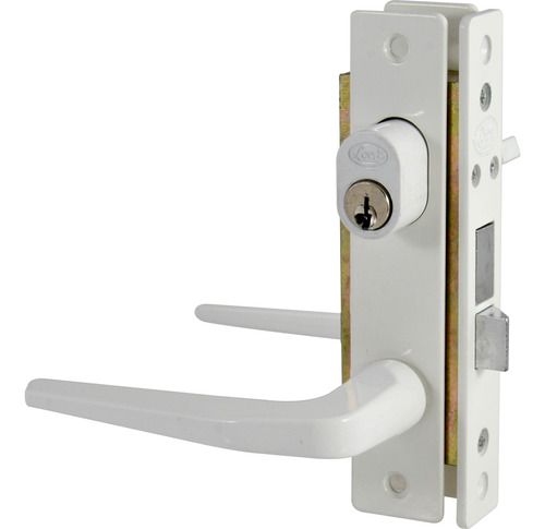 Cerradura Aluminio Basic Doble Color Blanco Lock