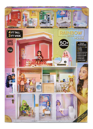 Casa De Boneca Rainbow High Doll House 3 Andares 574330 Mga