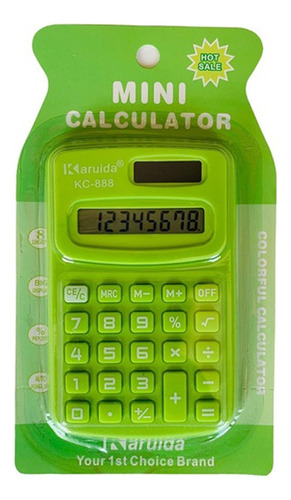 Mini Calculadora Portatil Digital 8 Digitos Escolar Kc-888