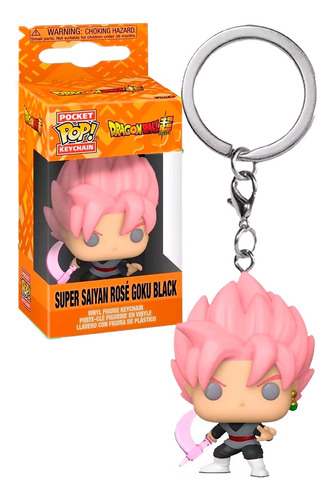 Llavero Pop Funko Super Saiyan Rosé Goku Black Dragön Ball Z