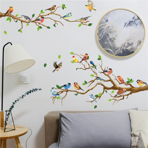 Ay Adhesivos De Pared Con Forma De Pájaro Diseño De Pájar