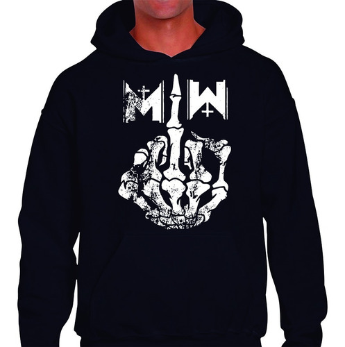 Buzo Canguro Motionless In White Metal Personalizado 