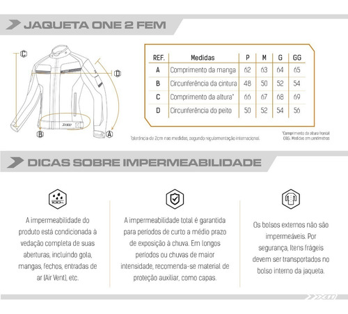 jaqueta feminina x11 one 2