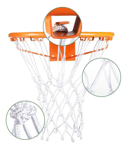 Aro Basquete Cesta Tamanho Oficial Basquete Aço Carbono 45cm