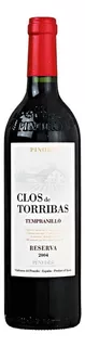 Vinho Espanhol Tinto Reserva Clos De Torribas Garrafa 750ml