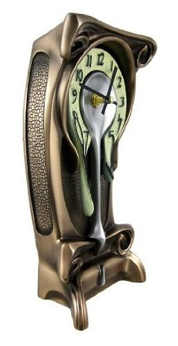 Art Nouveau 11 14 Reloj De Mesa De Bronce De Alta Fusión