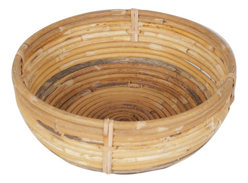 Cesto Bowl Canasto Rattan Natural Redondo Chico Deco