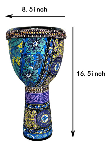 Instrumento De Percusión Djembe Drum Ruoswte, Congo Bo...