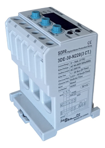 Relevador Sobrecarga Electrónico Contactor Motor 5-30 Ampere