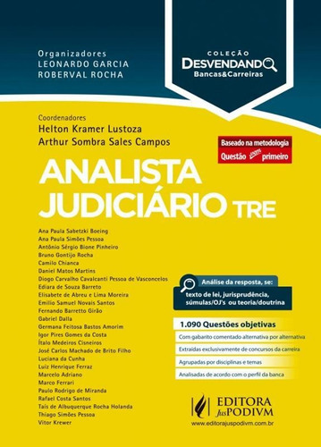 Desvendando Bancas E Carreiras - Analista Judiciario Tre - J, De Helton Kramer Lustoza. Editora Editora Juridica Da Bahia Ltda, Capa Mole, Edição 1 Em Português