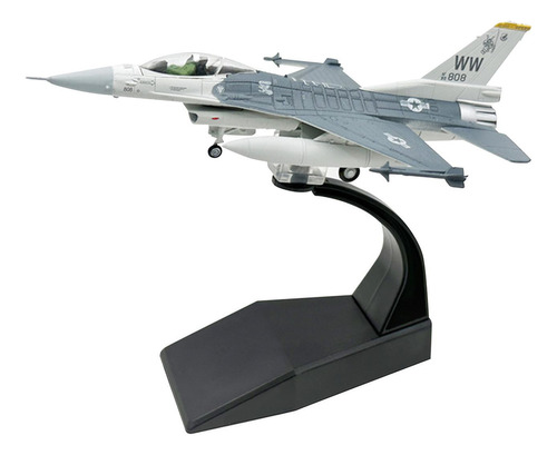 Avión De Combate F16c A Escala 1/100, Modelo Fundido A