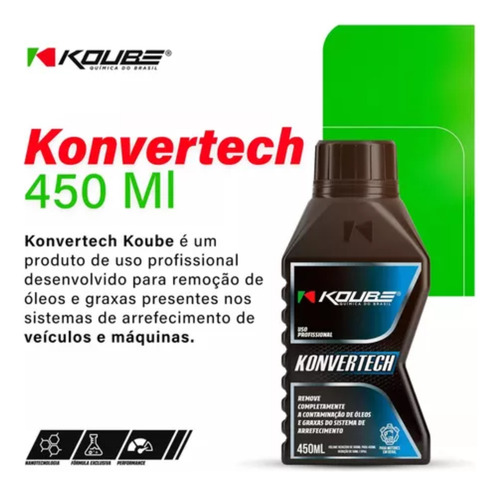 Removedor Graxa Óleo Sistema Arrefecimento Konvertech Koube