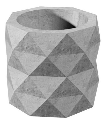 Molde Para Maceta De Concreto Diseño Triángulos