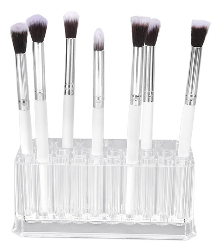 Organizador De Brochas De Maquillaje, 26 Orificios, Acrílico