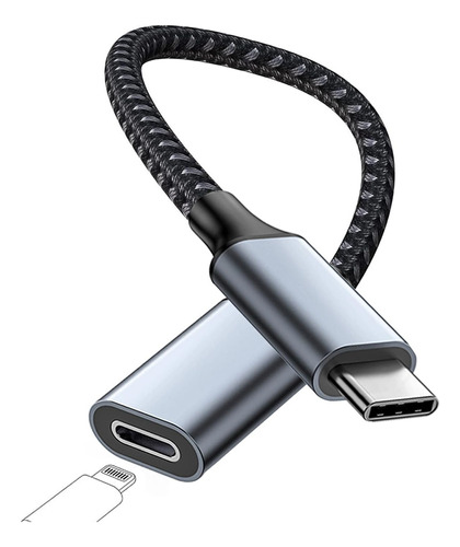 Adaptador De Audio Usb C A Lightning Para iPhone 15 Pro Max,