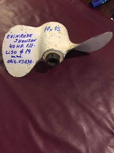 Helice Evinrude Jhonson 40 Hp Eje Liso Diámetro De Ejeu. 19 (Usado)