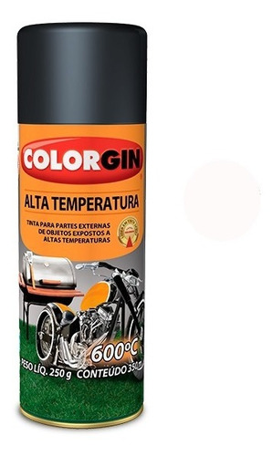 Imagem 1 de 2 de Tinta Spray Alta Temperatura 600° Colorgin Uso Geral