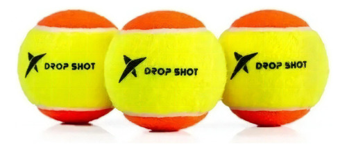 Bola De Beach Tennis Drop Shot Stage 2 - Pack C/ 3 Unidades