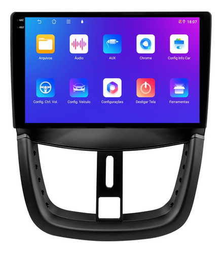 Multimidia Peugeot 207 9p Android Carplay 4/64gb + Ré