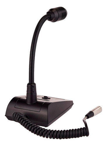 Microfone de mesa Dst99 S Akg Goose Neck, cor preta