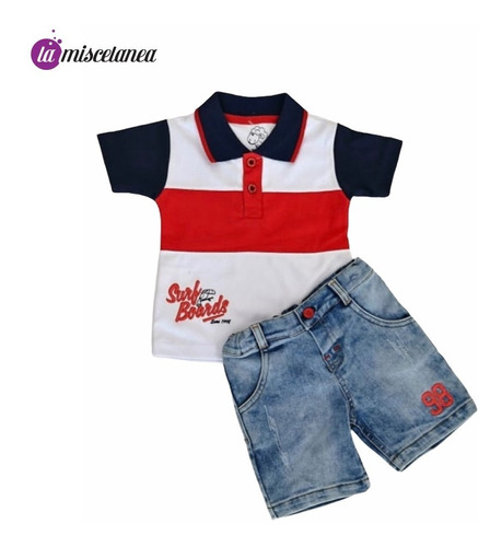 Conjunto De Camisa Y Short Para Niños Y Bebés
