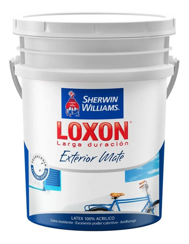  Loxon Latex Pintura Exterior Mate 10 Lts Sherwin Williams