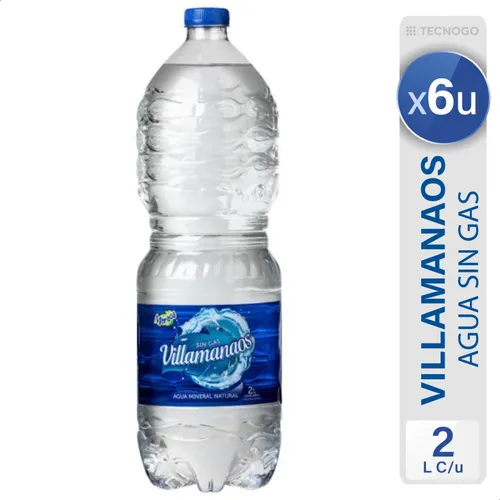 Agua Mineral Sin Gas Villamanaos Natural - Mejor Precio