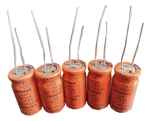 Capacitor Electrolitico 1000uf 16v 85° Siemens Pack X10