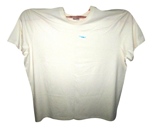 Camiseta Color Crema Casual Talla 4x Basic Edition 