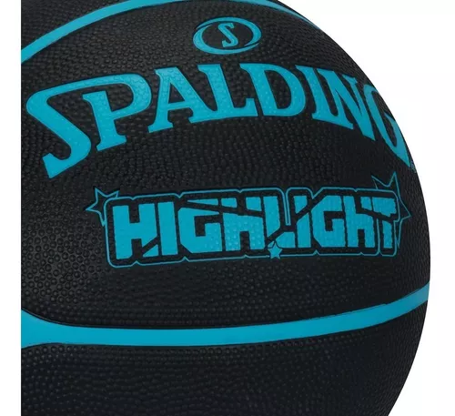 Bola Basquete Spalding Highlight - Preto+Azul