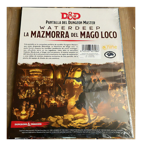 D&d La Mazmorra Del Mago Loco Pantalla Del Dungeon Master 