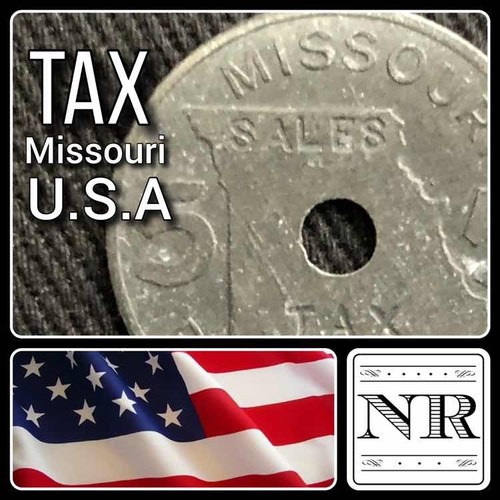 Imagen 1 de 4 de Impuesto Eeuu - Tax - Zinc - Token - Ficha - Missouri