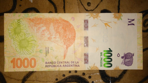 Billete 1000 Pesos Hornero - Reposición Serie A