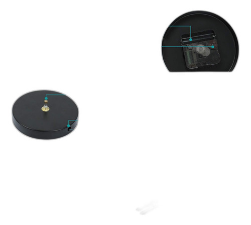 3 En 1 Ferrisa Reloj De Pared Grande 3d Sin Marco De 47 PuLG
