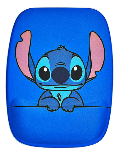 Mouse Pad Stitch Azul Ergonômico Apoio Pulso